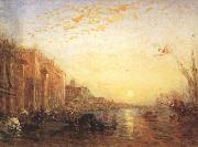 Felix Ziem Venice with Doges'Palace at Sunrise (mk22) painting